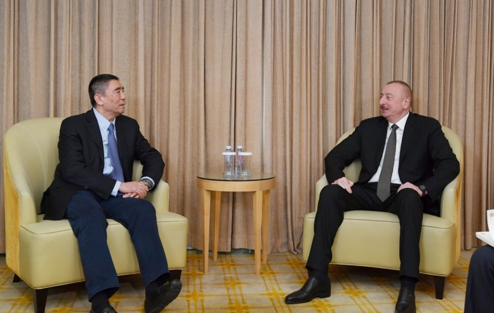 Azərbaycan Prezidenti İlham Əliyev "China Poly Group" Korporasiyasının sədri ilə görüşüb YENİLƏNİB VİDEO
