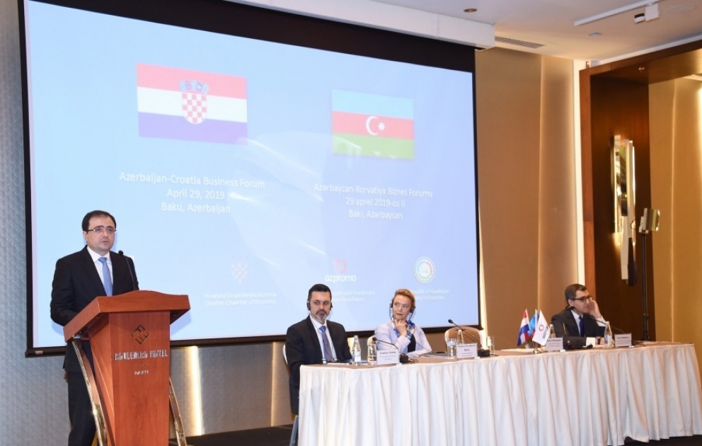 Xorvatiya iş adamları Azərbaycandakı əlverişli biznes və investisiya mühitindən yararlanmağa dəvət edilib VİDEO