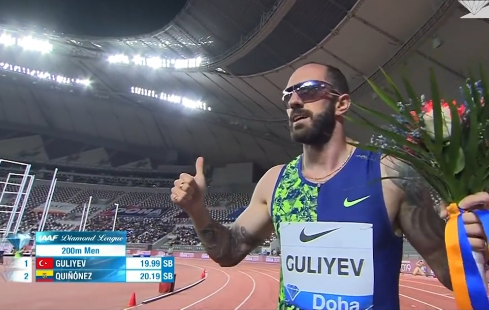Ramil Guliyev löst Ticket für Olympische Spiele 2020 in Tokio VIDEO