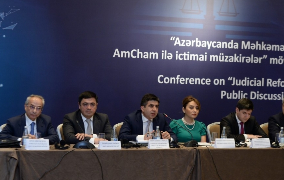 Azərbaycanda məhkəmə-hüquq islahatları ilə bağlı konfrans keçirilib  YENİLƏNİB VİDEO