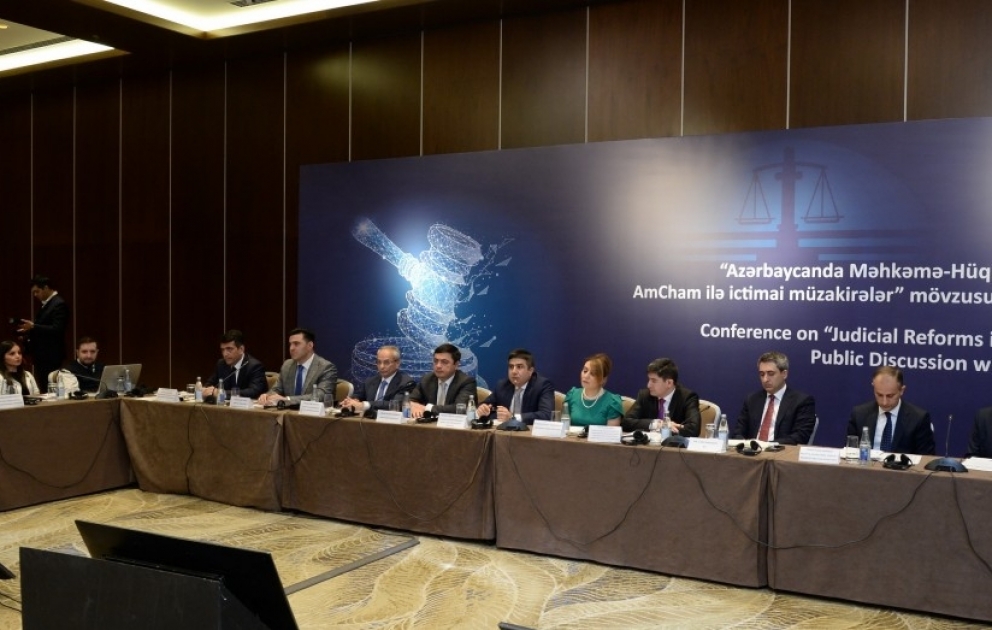 Baku hosts conference on “Judicial Reforms in Azerbaijan: Public Discussion with Amcham” VIDEO
