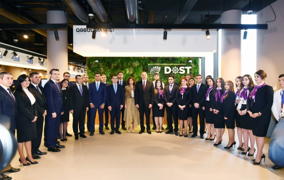 President Ilham Aliyev attended opening of administrative building of DOST Agency and first DOST center VIDEO