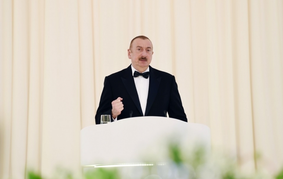 Solemn ceremony to mark 96th anniversary of national leader Heydar Aliyev and 15th anniversary of Heydar Aliyev Foundation held  President Ilham Aliyev and first lady Mehriban Aliyeva attended the ceremony VIDEO