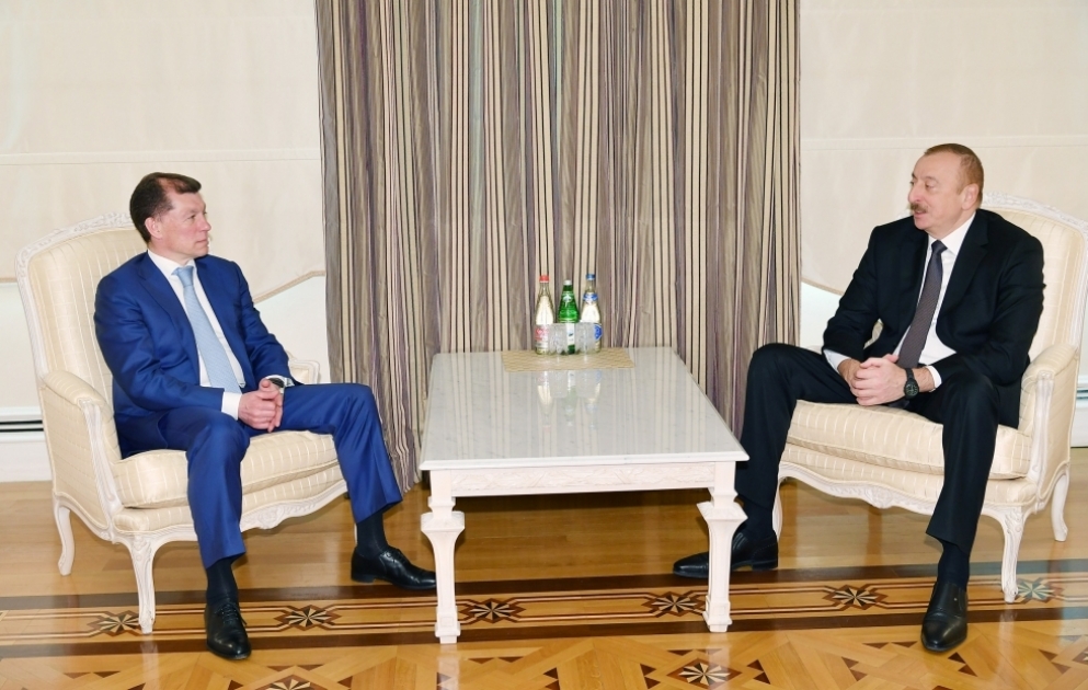 Le président Ilham Aliyev a reçu le ministre russe du Travail et de la Protection sociale VIDEO