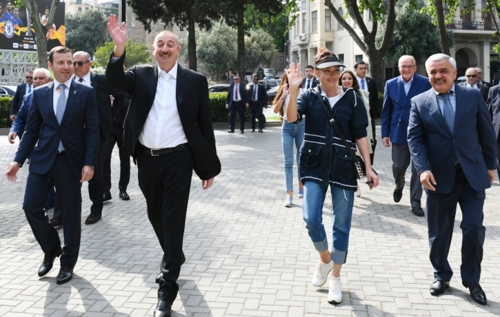 President Ilham Aliyev toured Seaside National Park VIDEO