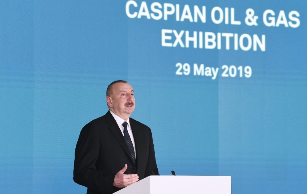 President Ilham Aliyev attended opening of 26th International Caspian Oil & Gas-2019 Exhibition and Conference VIDEO