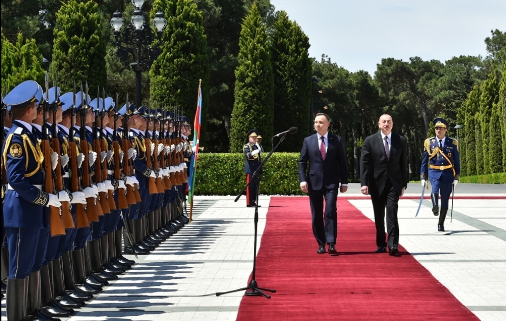 Official welcome ceremony was held for Polish President Andrzej Duda VIDEO
