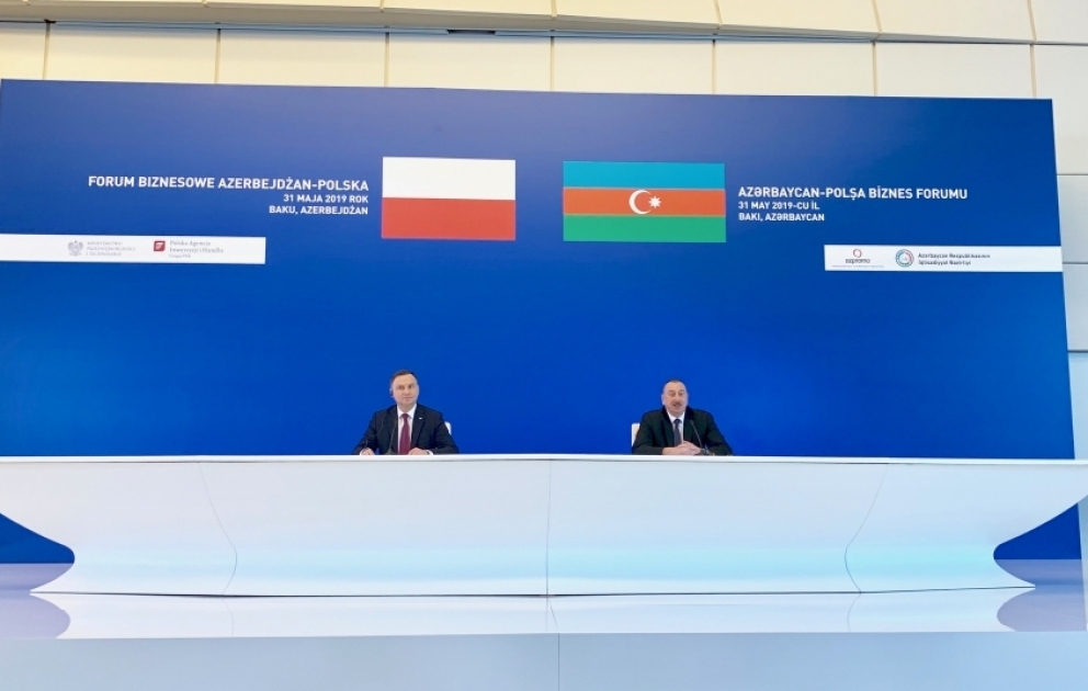 Azerbaijan-Poland business forum held in Baku VIDEO