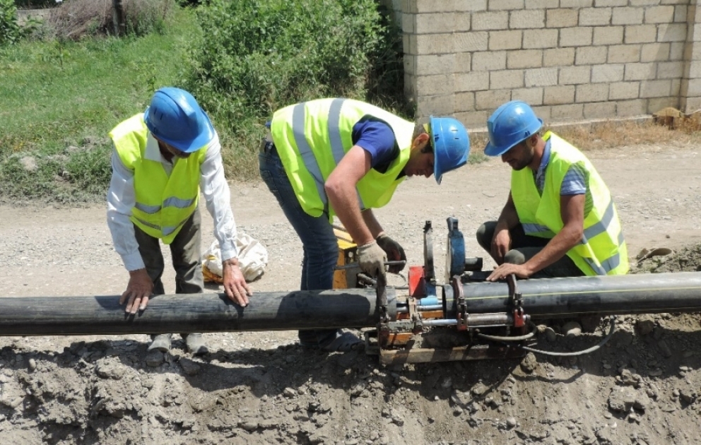 Xaçmazın üç kəndinin qazlaşdırılmasına başlanılıb VİDEO