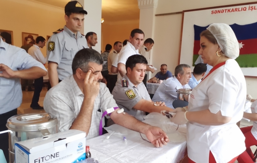 Xaçmazda keçirilən humanitar aksiyada 150-yə yaxın donor könüllü qan verib VİDEO