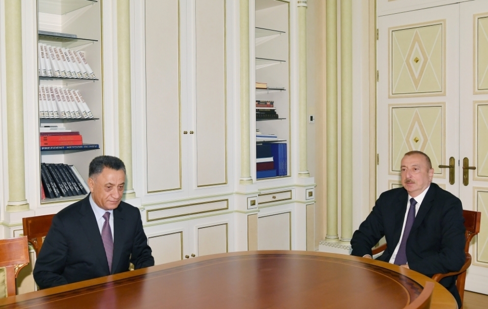 Präsident Ilham Aliyev empfängt neuen Sekretär von Sicherheitsrat Ramil Usubov VIDEO