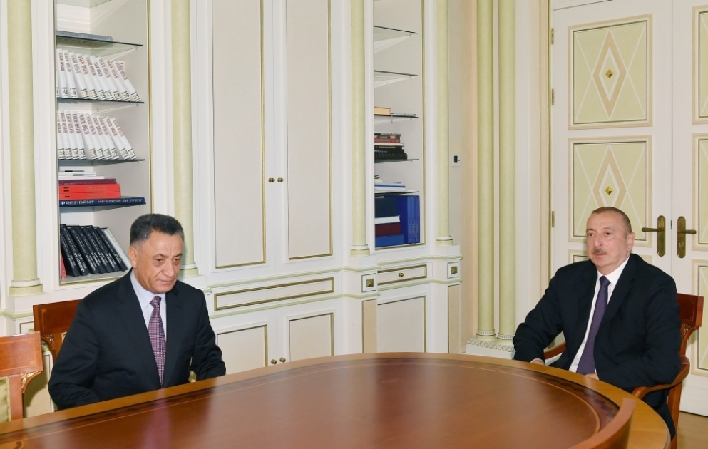 Le président Ilham Aliyev a reçu Ramil Oussoubov pour sa nomination comme secrétaire du Conseil de sécurité VIDEO