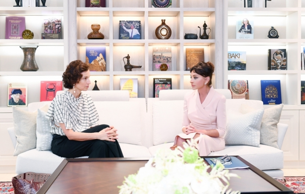 First Vice-President Mehriban Aliyeva met with Director-General of UNESCO Audrey Azoulay VIDEO