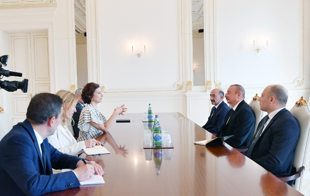 President Ilham Aliyev received delegation led by Director-General of UNESCO Audrey Azoulay VIDEO