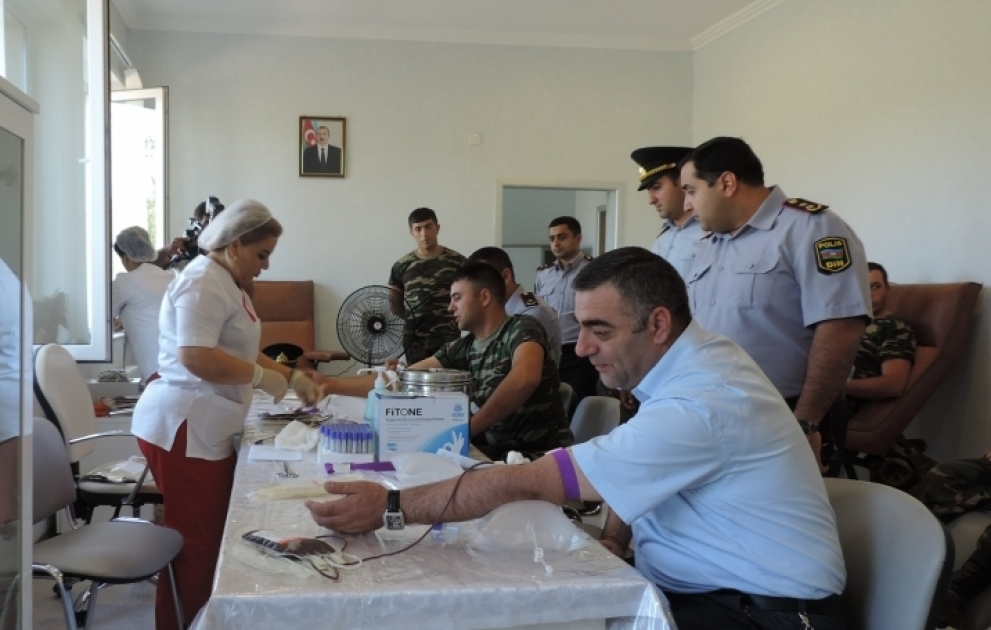 Qubada keçirilən humanitar aksiyada 200-ə yaxın donor könüllü qan verib VİDEO