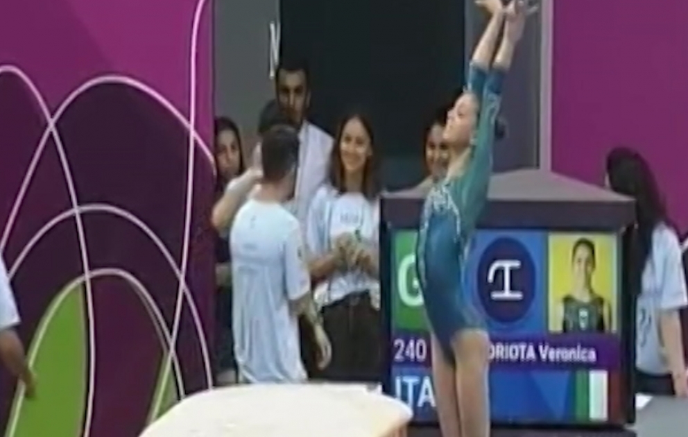 XV Avropa Gənclər Yay Olimpiya Festivalında idman gimnastikası yarışları davam edir VİDEO