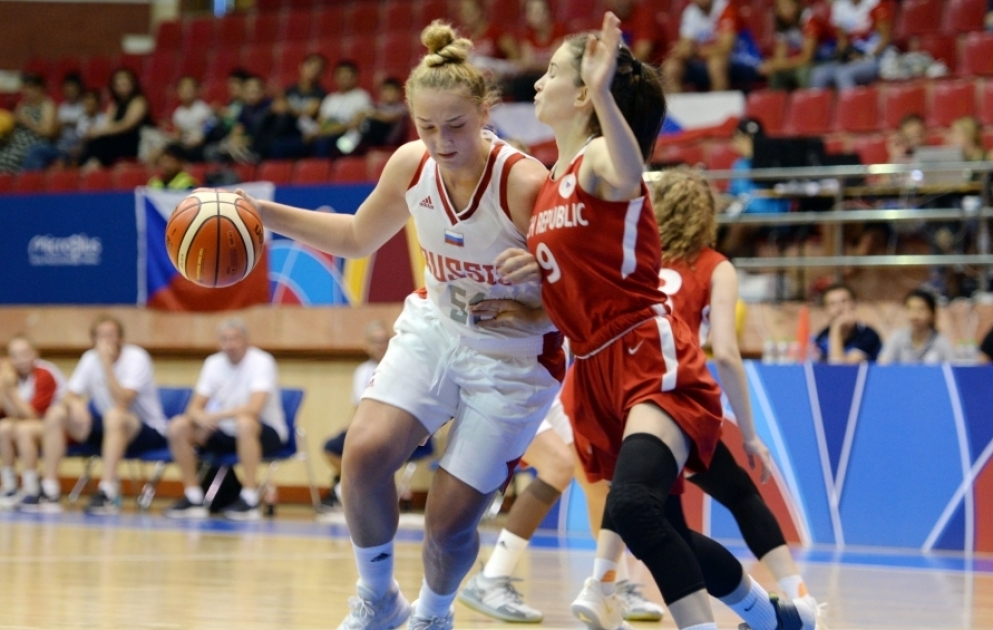 Qız basketbolçuların yarışında Rusiya seçməsi üçüncü yeri tutub VİDEO
