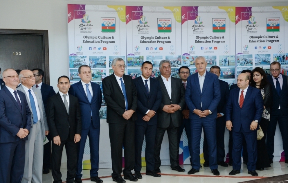 XV Avropa Gənclər Olimpiya Festivalında uğur qazanan idmançılarımızla Milli Olimpiya Komitəsində görüş keçirilib VİDEO
