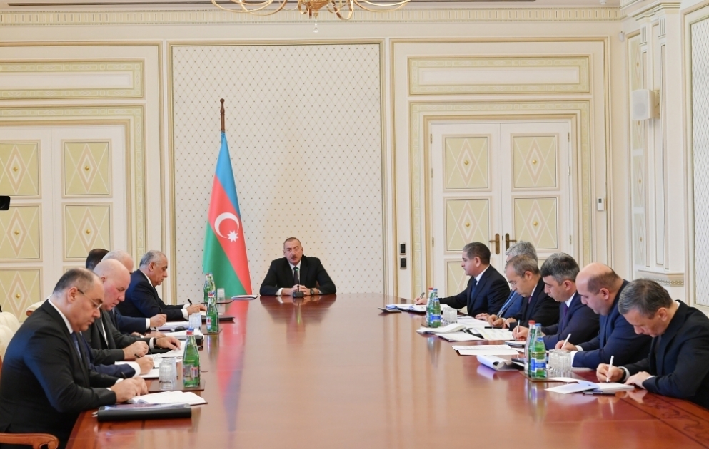 President Ilham Aliyev chairs meeting on socio-economic area VIDEO