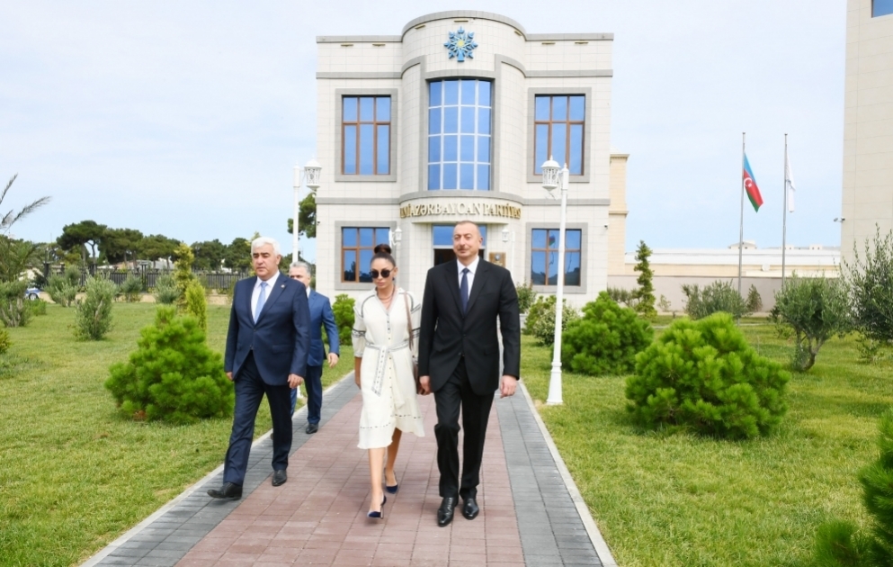 Le nouveau bâtiment administratif du bureau de Pirallahy du Parti Nouvel Azerbaïdjan a été inauguré VIDEO