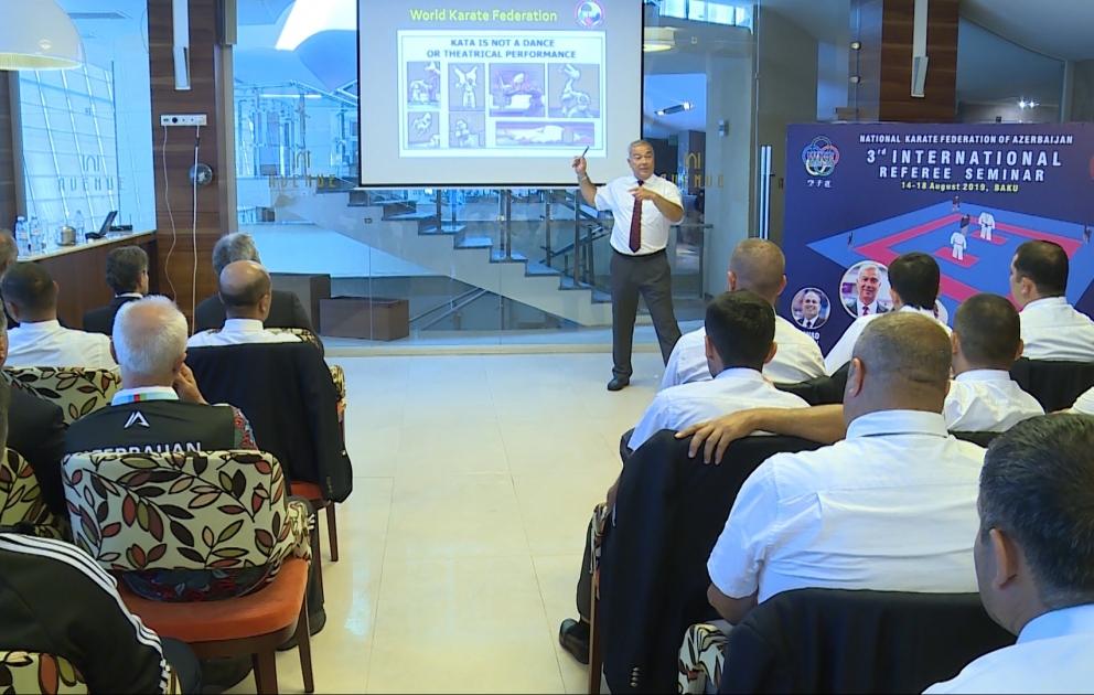 Dünya Karate Federasiyasının Hakimlər Komissiyası Bakıda seminar təşkil edib VİDEO