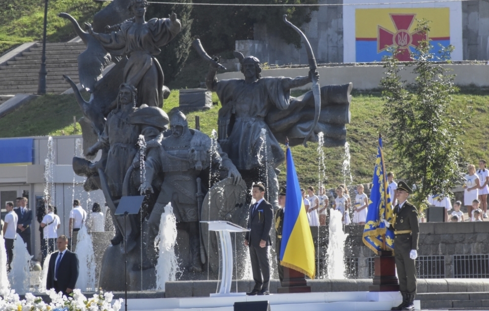 В Украине состоялась церемония ко Дню независимости ВИДЕО