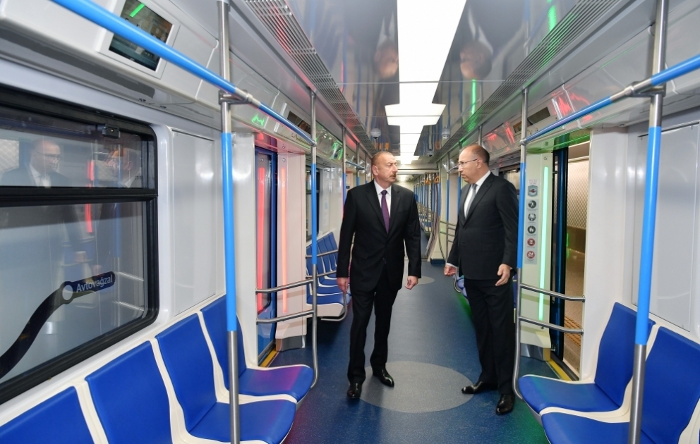 President Ilham Aliyev viewed conditions created at Khatai station of Baku Metro after major overhaul VIDEO