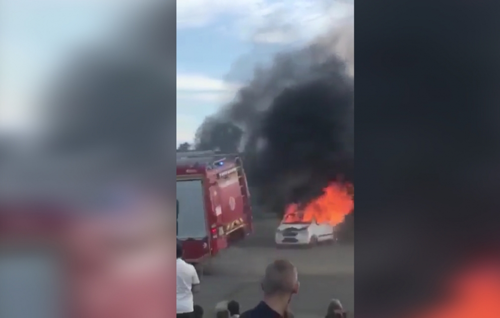 В Венгрии на показательных выступлениях пожарных произошел конфуз ВИДЕО