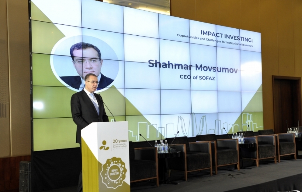 Bakıda “Müsbət təsirli investisiya: institusional investorlar üçün imkanlar və çağırışlar” adlı konfrans keçirilib VİDEO