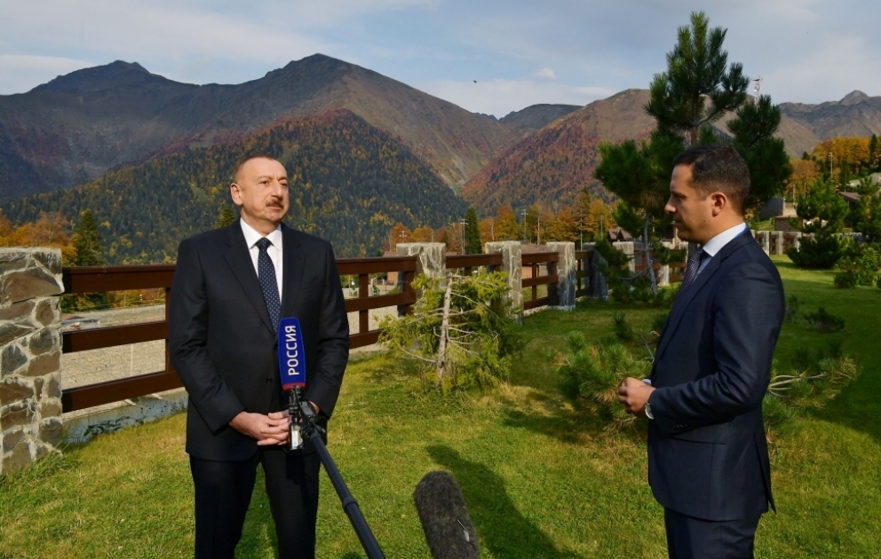 Azərbaycan Prezidenti İlham Əliyevin Rusiyanın “Rossiya” və “Birinci” televiziya kanallarına müsahibəsi VİDEO