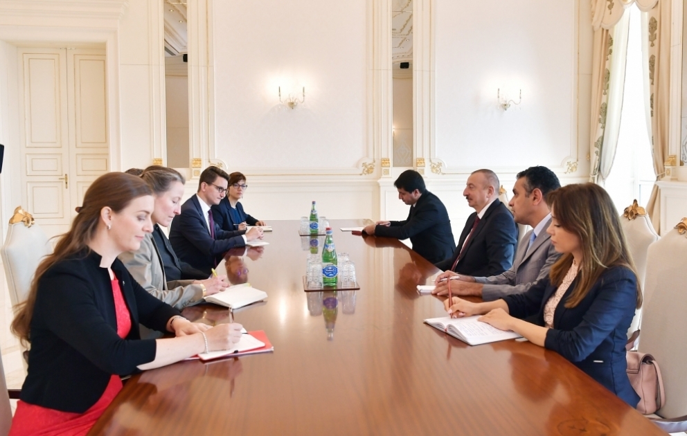 President Ilham Aliyev received delegation led by president of Swiss Council of States VIDEO