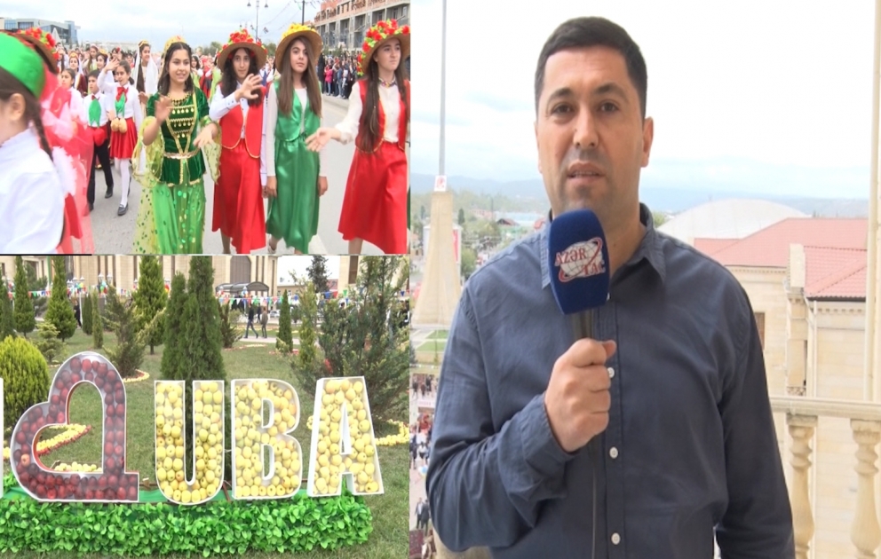 Qubada keçirilən “Alma bayramı”nda 20 minə yaxın insan iştirak edib VİDEO