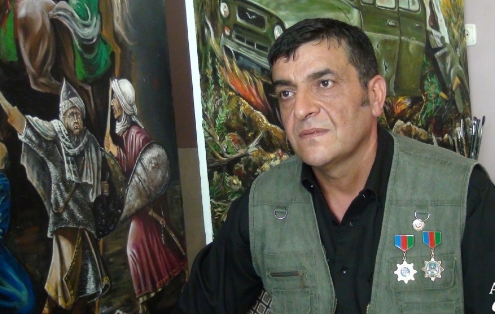 Həvəskar rəssam: Arzular ölsə də, sənət ölmür, hətta uzaq kənddə olsa belə... FOTO VİDEO