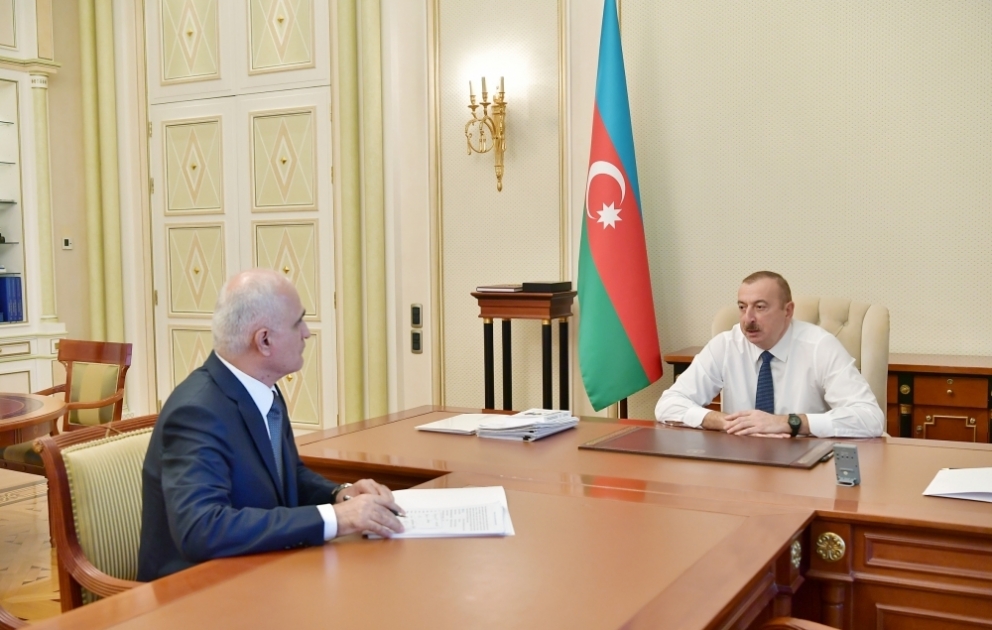 President Ilham Aliyev received Shahin Mustafayev in connection with his appointment to new post VIDEO
