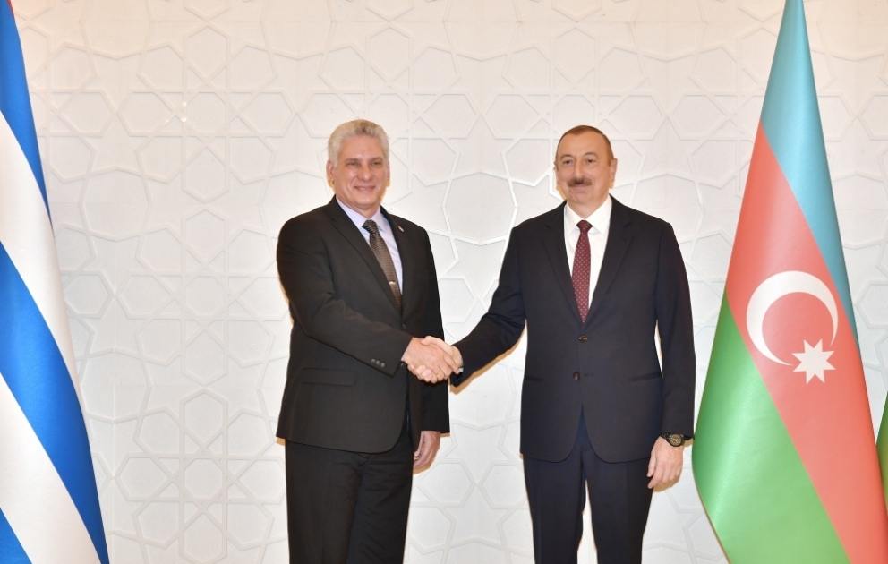 President Ilham Aliyev met with President of Cuba Miguel Diaz-Canel VIDEO