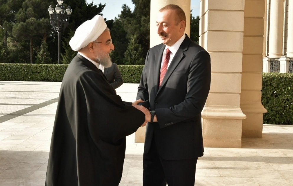 President Ilham Aliyev met with President of Iran Hassan Rouhani VIDEO