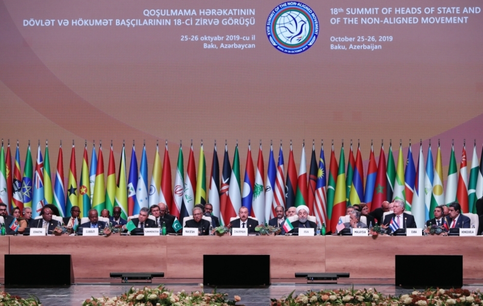 Qoşulmama Hərəkatının Bakı Zirvə Görüşü işini ümumi debatlarla davam etdirib YENİLƏNİB VİDEO