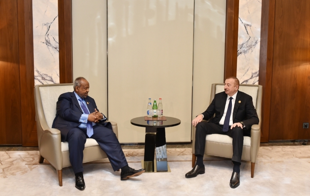 President Ilham Aliyev met with Djiboutian President Ismail Omar Guelleh VIDEO