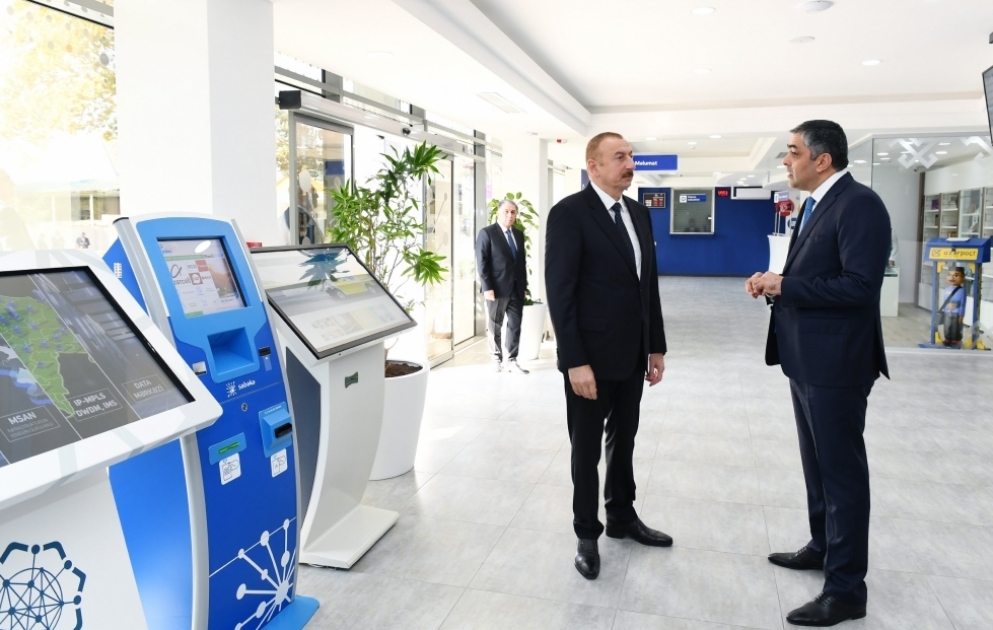 Ağdaşda “Şəbəkə” Xidmət Mərkəzi istifadəyə verilib YENİLƏNİB VİDEO