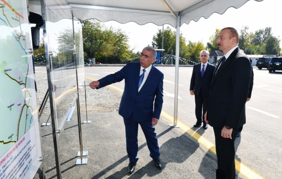 La route reconstruite Golguéti-Dehnékhalil-Gochagovag-Arabodjaghy rouverte à la circulation VİDEO