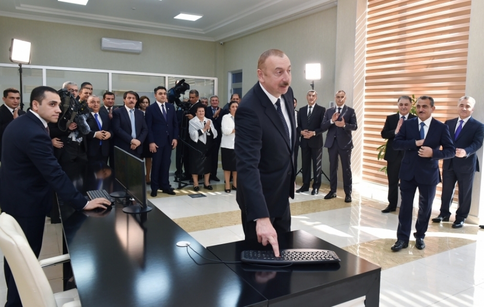 Inauguration des systèmes d’approvisionnement en eau potable et d’assainissement d’Aghdach VİDEO