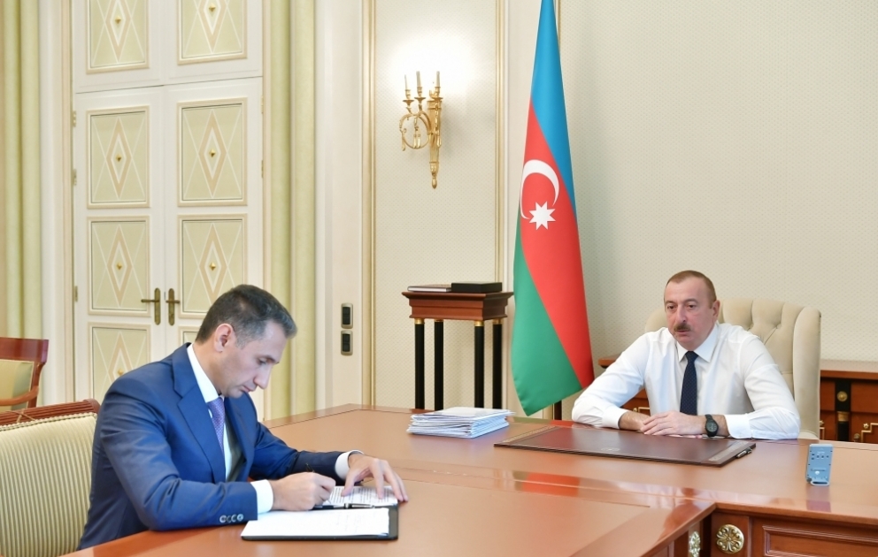 President Ilham Aliyev received chairman of Azercosmos OJSC VIDEO