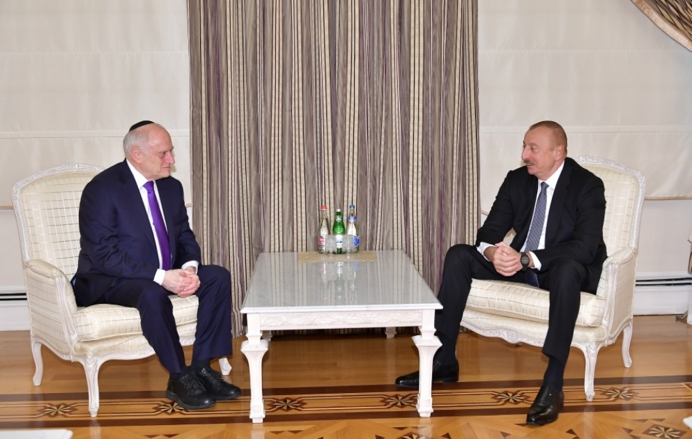 President Ilham Aliyev received Executive Vice Chairman of Conference of Presidents of Major Jewish Organizations VIDEO