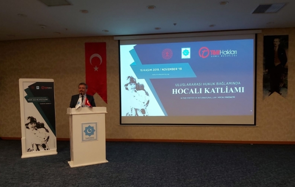 Ankarada Xocalı soyqırımı parkı və abidə kompleksi layihəsinin təqdimatı keçirilib VİDEO