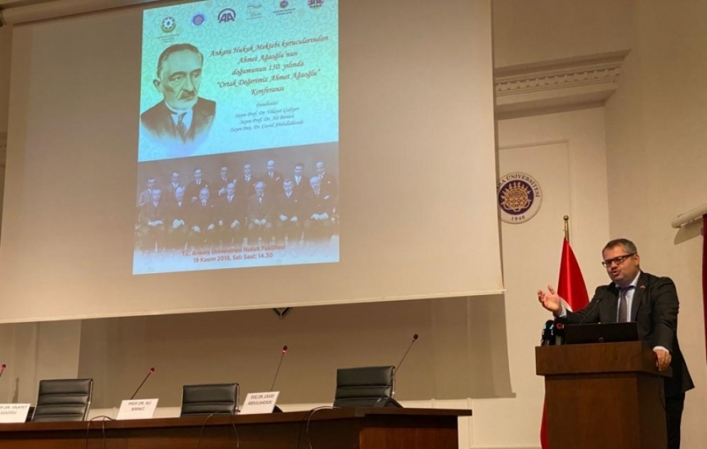 Ankarada “Anadan olmasının 150-ci ildönümündə ortaq dəyərimiz Əhməd bəy Ağaoğlu” mövzusunda konfrans keçirilib VİDEO