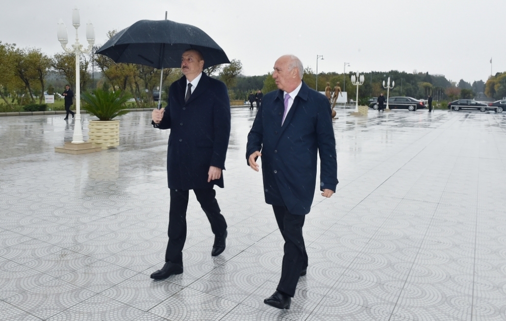 President Ilham Aliyev viewed conditions created at newly built part of Sumgait Boulevard Complex VIDEO