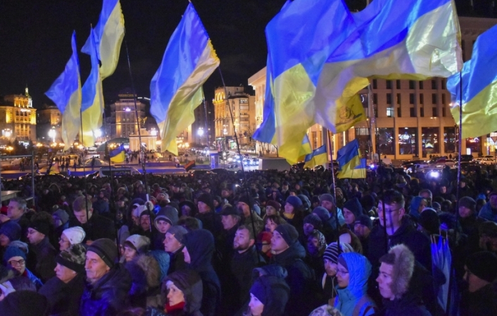 В Киеве отметили День свободы и достоинства- ФОТОРЕПОРТАЖ ВИДЕО
