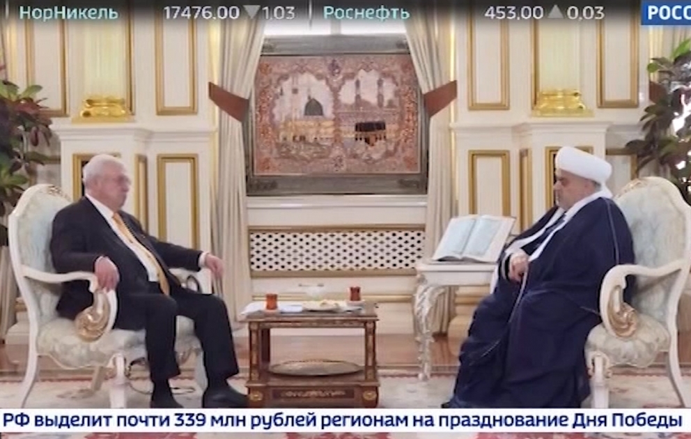 “Rossiya-24” telekanalının “Hakimiyyət formulu” verilişinin növbəti qonağı Şeyxülislam Allahşükür Paşazadə olub VİDEO