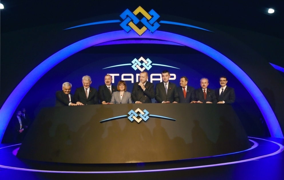 Opening ceremony of TANAP-Europe connection held in Ipsala settlement, Turkey VİDEO