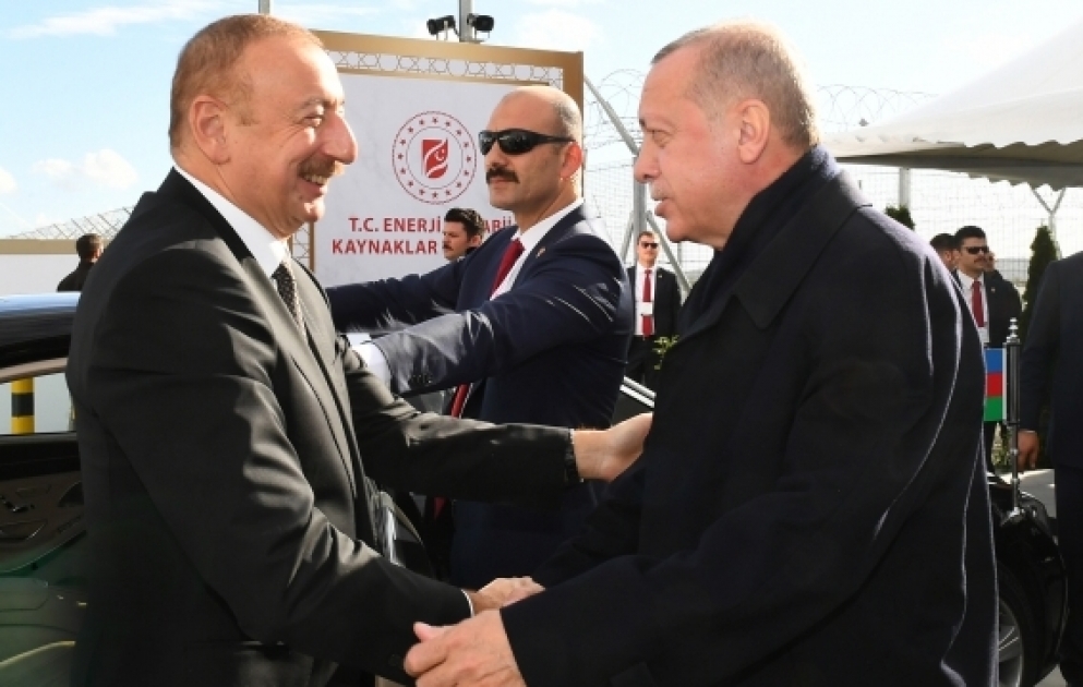 Türkiyənin İpsala qəsəbəsində TANAP qaz kəmərinin Avropa ilə birləşən hissəsinin açılış mərasimi keçirilib  Prezident İlham Əliyev mərasimdə iştirak edib YENİLƏNİB 4 VİDEO